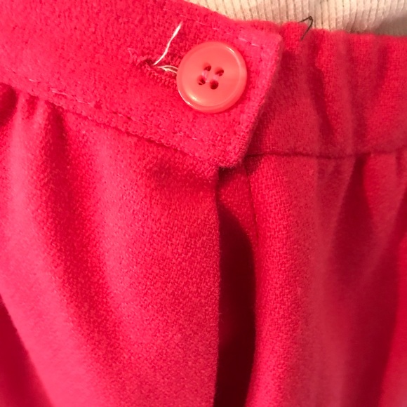 Vintage hot pink wool skirt with pockets - Picture 4 of 5